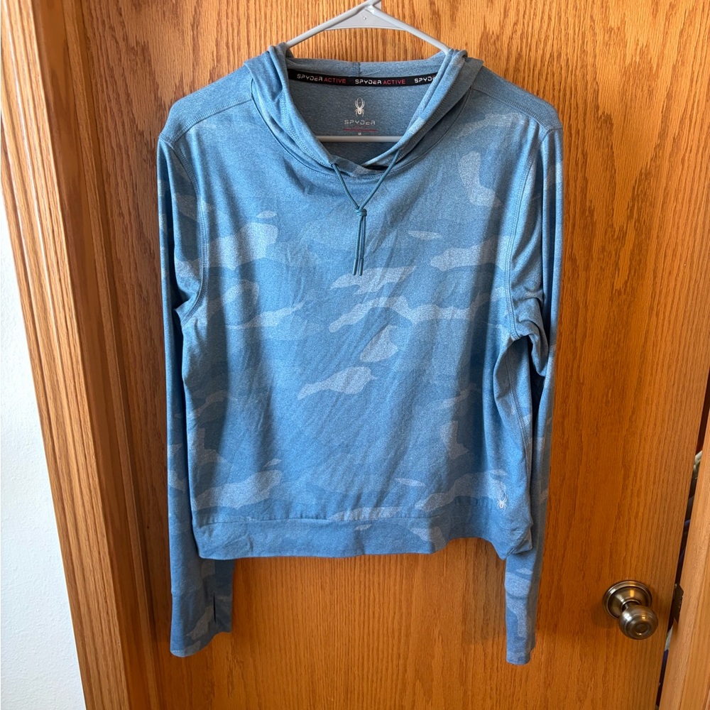 Spyder Active Light Blue Camo Hoodie